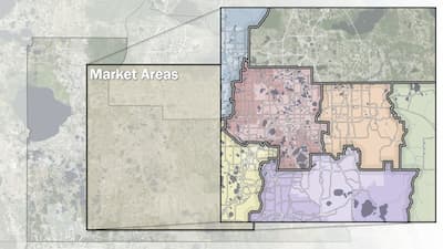 Market Areas map